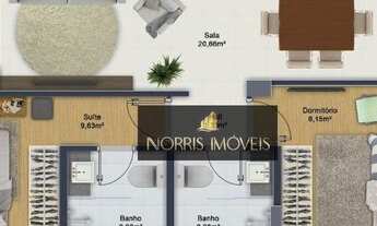 Imagem 5: Apartamento com 2 dormitórios à venda, 65 m² por R$ 54.000 - Caiçara - Praia Grande/SP