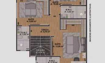 Imagem 3: Sobrado à venda, 117 m² por R$ 680.000,00 - Portão - Curitiba/PR