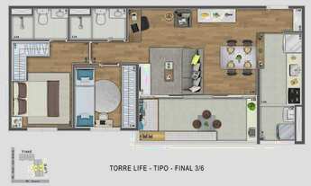 Imagem 7: Novo e pronto para morar apenas 300 mts do metrô saúde, em oferta