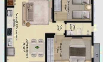 Imagem 5: Apartamento 2 Dormitórios para venda em Itapema - SC