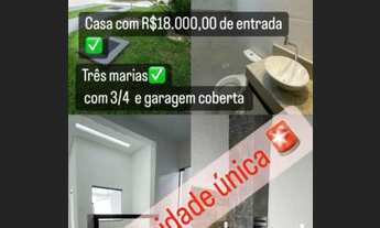 Imagem: Casa com 3 quartos com suíte, armários