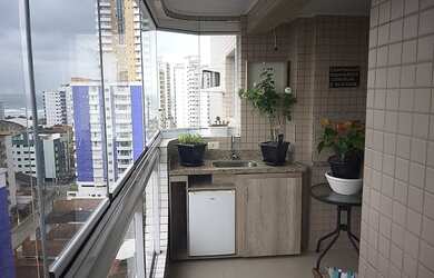 Imagem 6: Apartamento andar alto, semi-mobiliado com 2 quartos sendo uma suite - Aviação - Praia Gr