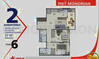 Imagem 5: Apartamento Novo a Venda - Residencial Piet Mondrian, Lançamento em Guilhermina - Praia Gr