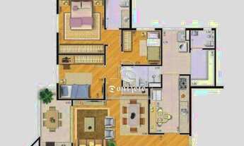 Imagem 6: Apartamento com 3 dormitórios para alugar, 101 m² por R$ 4.040,00/mês - Centro - Santo And
