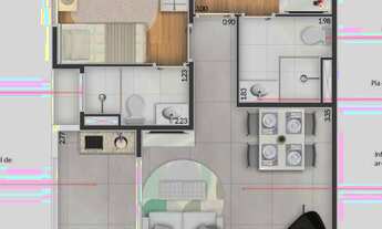 Imagem 5: Apartamento para venda com 60 metros quadrados com 2 quartos