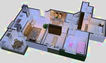 Imagem 3: Apartamento para venda possui 68 metros quadrados com 3 quartos