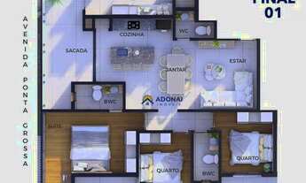 Imagem 6: Apartamento com 3 dormitórios à venda por R$ 1.260.000 - Centro - Guaratuba/PR