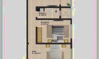 Imagem 4: Apartamento para Venda em Florianópolis, Ingleses do Rio Vermelho, 2 dormitórios, 1 suíte