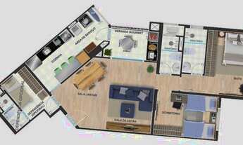 Imagem 6: Apartamento para venda com 83 metros quadrados com 2 quartos