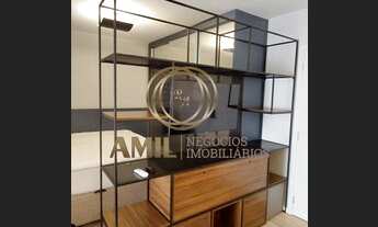 Imagem 3: LJL - A Amil Negócios Imobiliários Aluga Apartamento Mobiliado, 40m², Varanda Fechada, Aqu