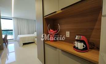 Imagem 3: Studio mobiliado com vista para o mar da Jatiúca. Um brinde à beleza e ao requinte