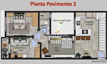 Imagem 3: Cobertura à venda, 84 m² por R$ 471.000,00 - Vila América - Santo André/SP