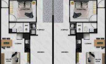 Imagem 3: Casa 2 dormitórios, sendo 1 suíte para venda, com 73,45m² por R$ 270.000,00 no Vila Nova e