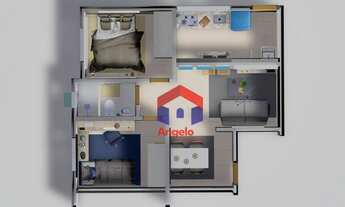 Imagem 7: Apartamento à venda, 45 m² por R$ 231.500,00 - Letícia - Belo Horizonte/MG