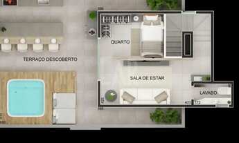 Imagem 6: Cobertura à venda, 2 quartos, 1 suíte, 1 vaga, Serra - Belo Horizonte/MG