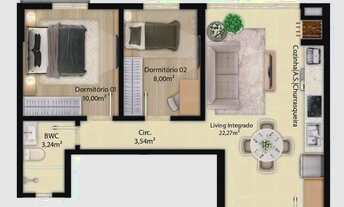 Imagem 3: Apartamento 2 Dormitórios para venda em Itapema - SC