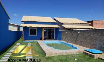 Imagem: Linda casa com 2 quartos com área gourmet