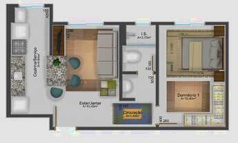 Imagem 5: Apartamento residencial para venda, Planta Almirante, Almirante Tamandaré - AP8139