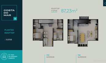 Imagem 5: Cobertura duplex para venda com 87 metros quadrados com 3 quartos