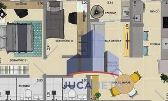 Imagem 3: Apartamento com 2 dormitórios à venda, 53 m² por R$ 287.000 - Vila Guarani - Mauá/SP