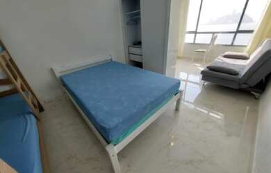 Imagem 3: Kitnete grande com vista total do mar, alugo para temporada