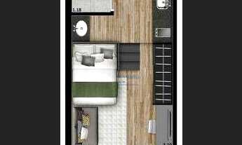 Imagem 2: Apartamento com 1 dormitório para alugar, 25 m² - Perdizes - São Paulo/SP