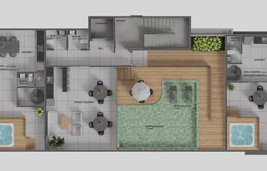 Imagem 6: Apartamento Intermares, 23m²-1Quarto,1WC social, Cozinha, 01 Vaga Demarcada