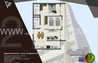 Imagem 4: RESIDENCIAL DOM CASMURRO, BAIRRO DAMAS, NASCENTE, 50 e 57m², 2 e 3 QUARTOS, 2 VAGAS