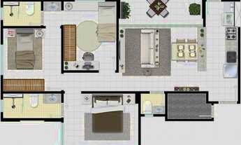 Imagem 2: Apartamento para Venda em Goiânia, São Francisco, 3 dormitórios, 3 suítes, 3 banheiros, 2