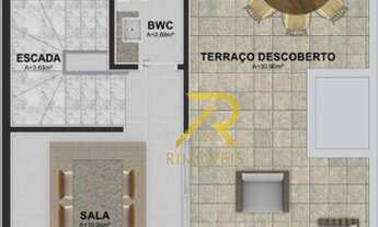 Imagem 3: Sobrado interno com terraço - 3 dormitórios à venda, 122 m² por R$ 625.000 - Uberaba - Cur