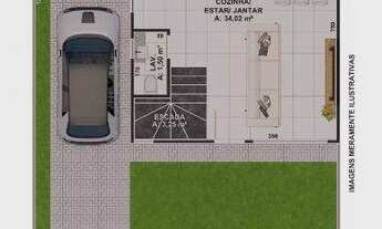 Imagem 2: Sobrado à venda, 117 m² por R$ 680.000,00 - Portão - Curitiba/PR