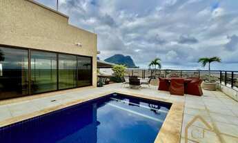 Imagem 6: Cobertura frontal mar na ABM Barra da Tijuca 04 quartos com 463 m²