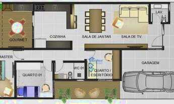 Imagem 6: Casa com 3 dormitórios à venda, 135 m² por R$ 950.000 - Park Gran Reserve - Indaiatuba/SP