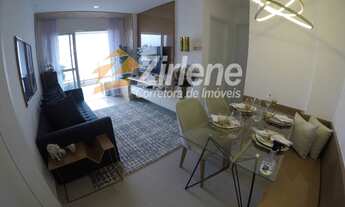 Imagem: Apartamento modelo. Prédio em construção