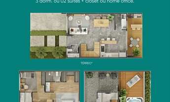 Imagem 4: Casa de 3 dormitórios a venda no Loteamento Real Parque Novo Norte em Florianópolis SC