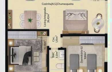 Imagem 7: Apartamento 2 Dormitórios para venda em Itapema - SC