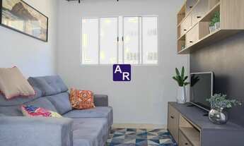 Imagem 2: Apartamento 2 dormitórios novo com piso 47m2 1 vaga Condomínio com piscina e segurança pró