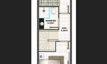 Imagem 7: Sobrados Geminados C/02 Vagas +Espaco aos Fundos C/Otimo Padrao No Aventureiro !