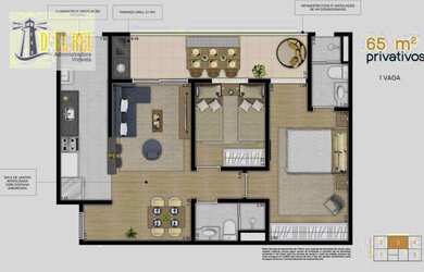 Imagem 4: Lançamento Apartamento com 2 dormitórios à venda, 68 m² por R$ 450.000 - Vila Moreira - Gu