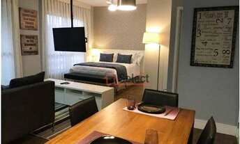 Imagem 3: Apartamento Stúdio Decorado de 41 m², totalmente mobiliado, 1 dormitório, 1 vaga de garage