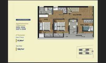 Imagem 3: Cobertura com 03 quartos sendo uma suíte no Granbery
