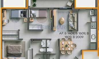 Imagem 2: Apartamento à venda, 3 quartos, 1 suíte, 2 vagas, Norte (Águas Claras) - Brasília/DF