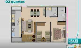Imagem 6: Flat em Porto de Galinhas 58m2 2 quartos 1 suíte 1 vaga lazer completo
