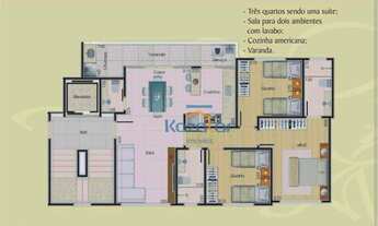 Imagem 3: Apartamento 3 quartos, suíte, 2 vagas à venda por R$ 605.000 - Jaraguá - Belo Horizonte/MG