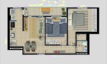 Imagem 3: Apartamento à venda, 2 quartos, 1 suíte, 1 vaga, SANTA CRUZ DO JOSÉ JACQUES - Ribeirão Pre