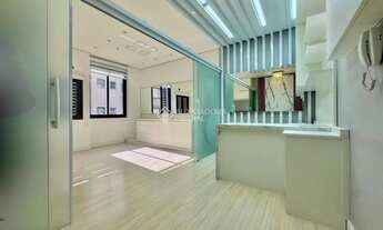 Imagem: Sala comercial montada com dois ambientes