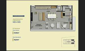 Imagem 2: Cobertura com 03 quartos sendo uma suíte no Granbery