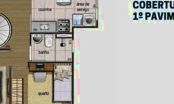 Imagem 4: Cobertura à venda, 2 quartos, 1 vaga, Diamante - Belo Horizonte/MG