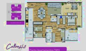 Imagem 2: Apartamento com 3 dormitórios à venda, 104 m² por R$ 595.000,00 - Silveira da Motta - São