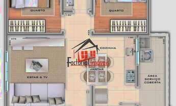 Imagem 3: Lançamento, apartamento, 2 quartos, elevador, 1 vaga à venda no bairro São Salvador